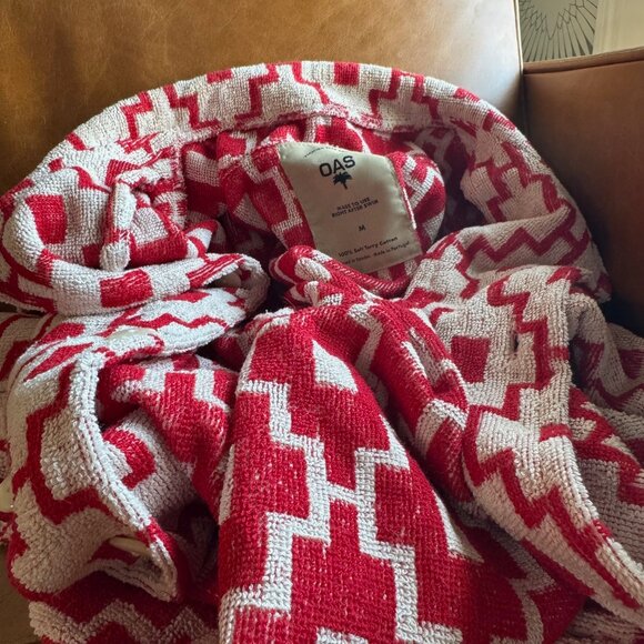 OAS Men's White Terry Machu Shirt - Picture 2 of 4